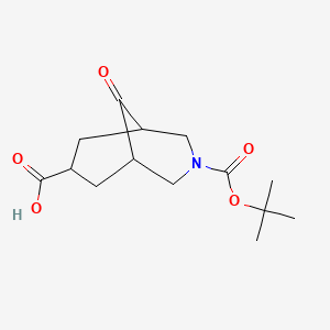 3-[(Tert-butoxy)carbonyl]-9-oxo-3-azabicyclo[3.3.1]nonane-7-carboxylic acid