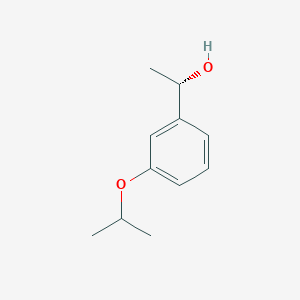 molecular formula C11H16O2 B1380043 (1S)-1-[3-(丙烷-2-yloxy)苯基]乙烷-1-醇 CAS No. 1344939-96-3