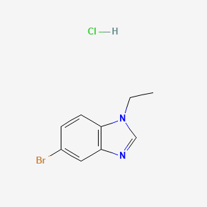 molecular formula C9H10BrClN2 B1380045 5-Bromo-1-ethylbenzoimidazole HCl CAS No. 1365271-54-0