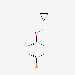 4-Bromo-2-chloro-1-(cyclopropylmethoxy)benzene