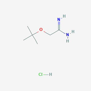 molecular formula C6H15ClN2O B1380053 2-(叔丁氧基)乙酰胺盐酸盐 CAS No. 14401-55-9