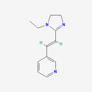 3-[(E)-2-(1-Ethyl-4,5-dihydro-1H-imidazol-2-yl)vinyl]pyridine