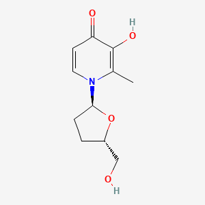 4(1H)-Pyridinone, 3-hydroxy-2-methyl-1-[(2S,5S)-tetrahydro-5-(hydroxymethyl)-2-furanyl]-