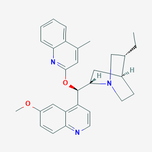 molecular formula C30H33N3O2 B138006 氢奎宁 4-甲基-2-喹啉甲醚 CAS No. 135096-79-6
