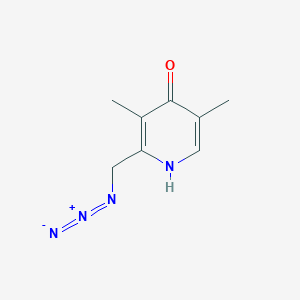 molecular formula C8H10N4O B1380060 2-(Azidomethyl)-3,5-dimethylpyridin-4-ol CAS No. 1211462-01-9