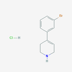molecular formula C11H13BrClN B1380062 4-(3-溴苯基)-1,2,3,6-四氢吡啶盐酸盐 CAS No. 92847-10-4