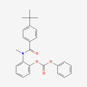 Carbonic acid, 2-((4-(1,1-dimethylethyl)benzoyl)methylamino)phenyl phenyl ester