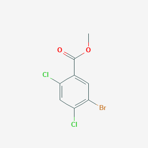 molecular formula C8H5BrCl2O2 B1380070 Methyl 5-bromo-2,4-dichlorobenzoate CAS No. 1305712-91-7