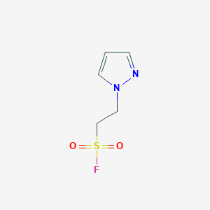 molecular formula C5H7FN2O2S B1380079 2-(1H-pyrazol-1-yl)ethane-1-sulfonyl fluoride CAS No. 1461713-97-2