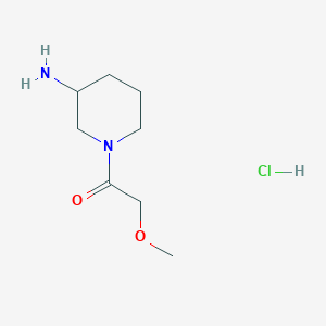 1-(3-Aminopiperidin-1-yl)-2-methoxyethan-1-one hydrochloride