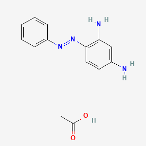 4-(Phenylazo)benzene-1,3-diamine acetate