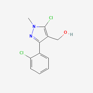 5-Chloro-3-(2-chlorophenyl)-1-methyl-1H-pyrazole-4-methanol