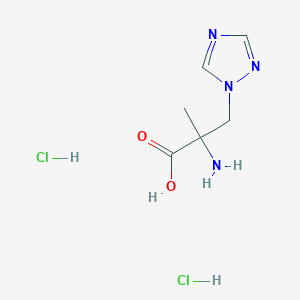 2-amino-2-methyl-3-(1H-1,2,4-triazol-1-yl)propanoic acid dihydrochloride