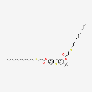 Thiobis[2-tert-butyl-5-methyl-4,1-phenylene] 3-(laurylthio)propionate