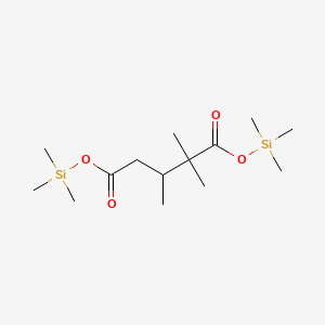 Pentanedioic acid, 2,2,3-trimethyl-, bis(trimethylsilyl) ester