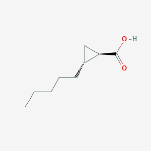 Cyclopropanecarboxylic acid, 2-pentyl-, (1R,2R)-rel-