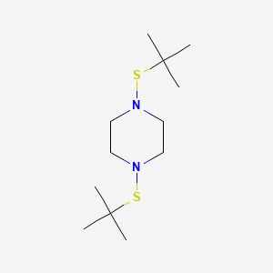 Piperazine, 1,4-bis[(1,1-dimethylethyl)thio]-