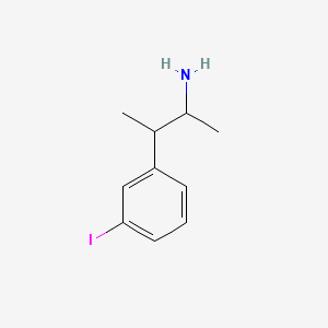 molecular formula C10H14IN B13800969 alpha,beta-Dimethyl-m-iodophenethylamine CAS No. 74051-13-1