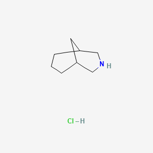 molecular formula C8H16ClN B1380097 3-氮杂双环[3.3.1]壬烷盐酸盐 CAS No. 60364-11-6