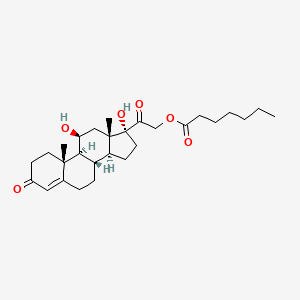 11beta,17,21-Trihydroxypregn-4-ene-3,20-dione 21-heptanoate