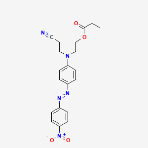 2-((2-Cyanoethyl)(4-((4-nitrophenyl)azo)phenyl)amino)ethyl isobutyrate