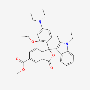 5-Isobenzofurancarboxylic acid, 1-[4-(diethylamino)-2-ethoxyphenyl]-1-(1-ethyl-2-methyl-1H-indol-3-yl)-1,3-dihydro-3-oxo-, ethyl ester