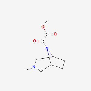 8-Methoxydicarbonyl-3-methyl-3,8-diazabicyclo(3.2.1)octane