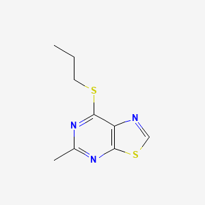 5-Methyl-7-(propylthio)thiazolo[5,4-d]pyrimidine