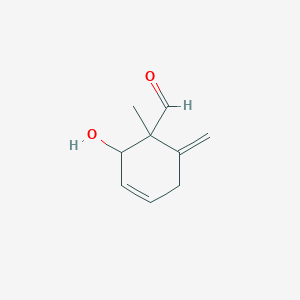 2-Hydroxy-1-methyl-6-methylidenecyclohex-3-ene-1-carbaldehyde