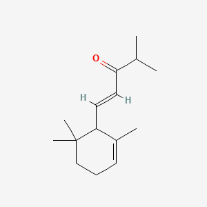 B13801037 4-Methyl-1-(2,6,6-trimethyl-2-cyclohexen-1-yl)pent-1-en-3-one CAS No. 68459-99-4