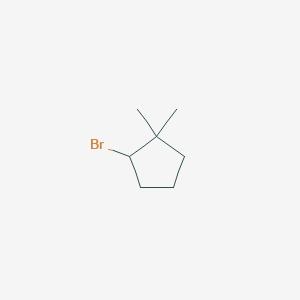 molecular formula C7H13B B1380141 2-Bromo-1,1-dimethylcyclopentane CAS No. 22228-38-2