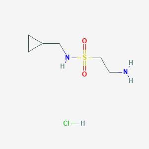 2-amino-N-(cyclopropylmethyl)ethane-1-sulfonamide hydrochloride