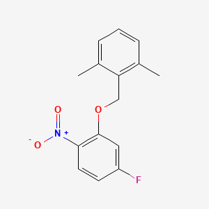 2-[(2,6-Dimethylphenyl)methoxy]-4-fluoro-1-nitrobenzene