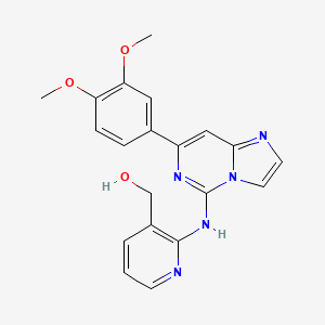 (2-(7-(3,4-Dimethoxyphenyl)imidazo[1,2-c]pyrimidin-5-ylamino)pyridin-3-yl)methanol