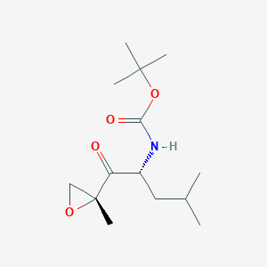 tert-butyl ((R)-4-methyl-1-((R)-2-methyloxiran-2-yl)-1-oxopentan-2-yl)carbamate