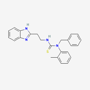 3-[2-(1H-benzimidazol-2-yl)ethyl]-1-benzyl-1-(2-methylphenyl)thiourea