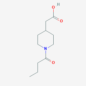 2-(1-Butanoylpiperidin-4-yl)acetic acid