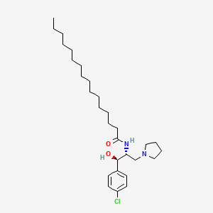 Hexadecanamide, N-[(1R,2R)-2-(4-chlorophenyl)-2-hydroxy-1-(1-pyrrolidinylmethyl)ethyl]-