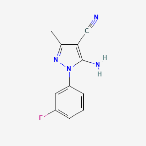5-amino-1-(3-fluorophenyl)-3-methyl-1H-pyrazole-4-carbonitrile