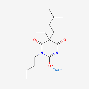 Sodium 1-butyl-5-ethyl-5-isopentylbarbiturate