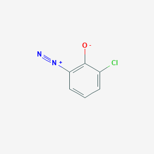 molecular formula C6H3ClN2O B13801675 3-Chloro-6-diazocyclohexa-2,4-dienone CAS No. 89284-62-8