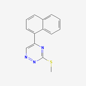 as-Triazine, 3-(methylthio)-5-(1-naphthyl)-