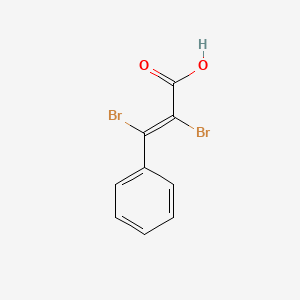 molecular formula C9H6Br2O2 B13801696 A B-Dibromocinnamic acid CAS No. 708-81-6