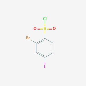 2-Bromo-4-iodobenzene-1-sulfonyl chloride