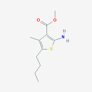 3-Thiophenecarboxylicacid,2-amino-5-butyl-4-methyl-,methylester(9CI)