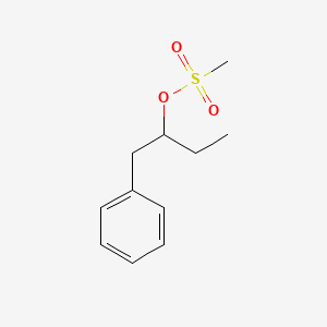 molecular formula C11H16O3S B13801774 1-Phenylbutan-2-yl methanesulfonate CAS No. 75803-24-6