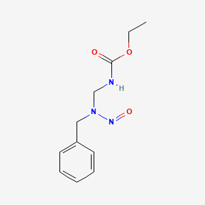 Carbamic acid, ((N-nitrosobenzylamino)methyl)-, ethyl ester