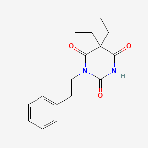 molecular formula C16H20N2O3 B13801782 Barbituric acid, 5,5-diethyl-1-phenethyl- CAS No. 66940-96-3