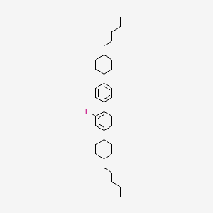 2-Fluoro-4-(4-pentylcyclohexyl)-1-[4-(4-pentylcyclohexyl)phenyl]benzene