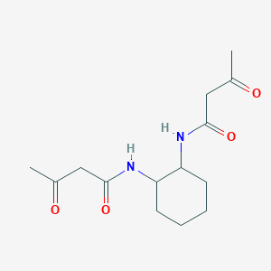 molecular formula C14H22N2O4 B13801796 Butanamide,N,N'-1,2-phenylenebis[3-oxo- 